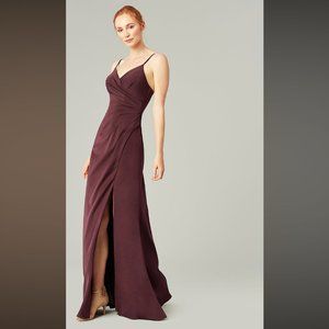 NWT Kleinfeld Stretch Satin Long Dress